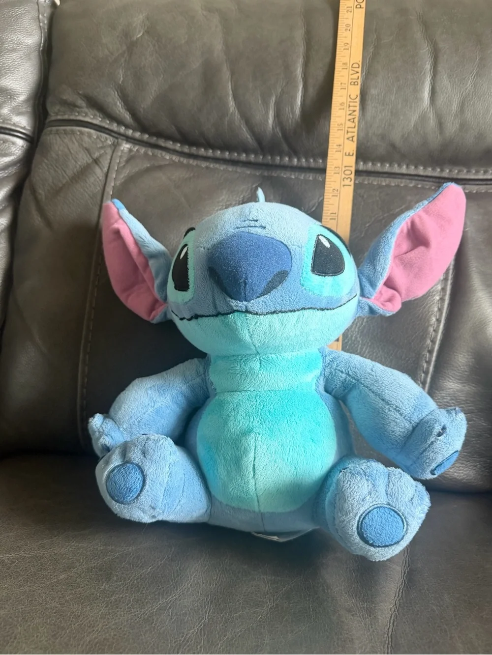 Disney Blue Stitch Plush with Pink Inner Ears